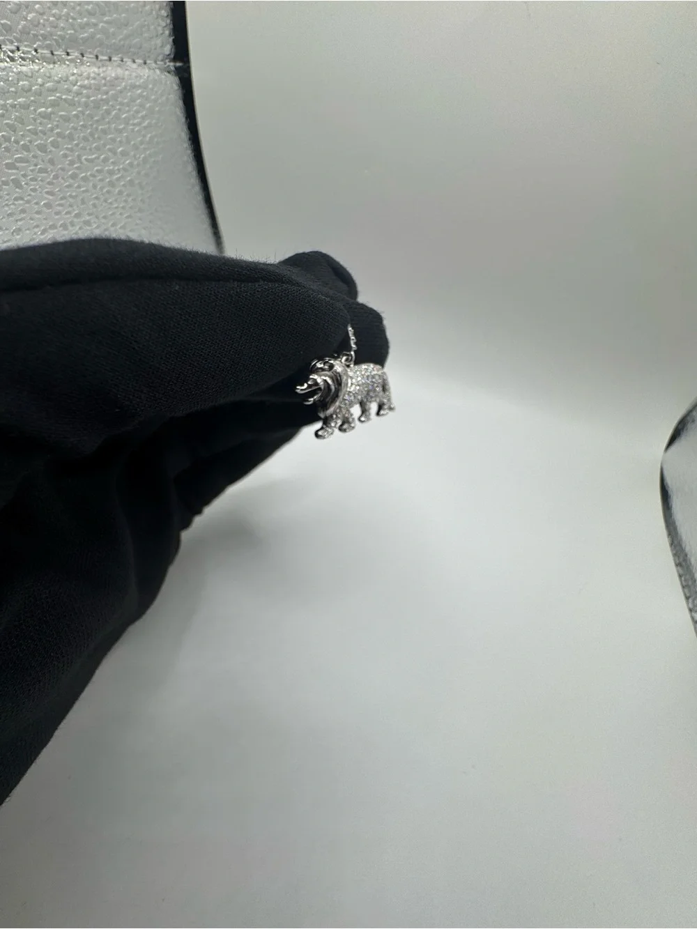 S925 silver moissanite lion pendant VVS1